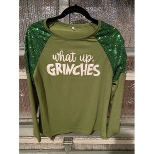 Christmas Green Sequence Grinch Shirt